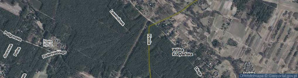 Zdjęcie satelitarne Krecia ul.